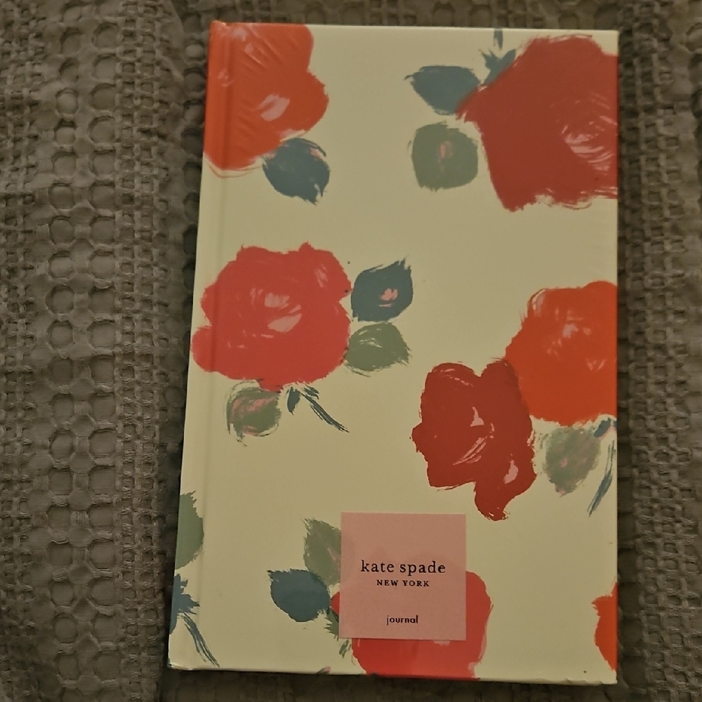 Kate Spade Red and Green Floral Notebook